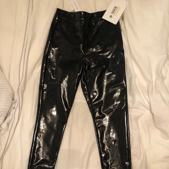 TOPSHOP Vinyl/patent skinny pants - Picture 4 of 4
